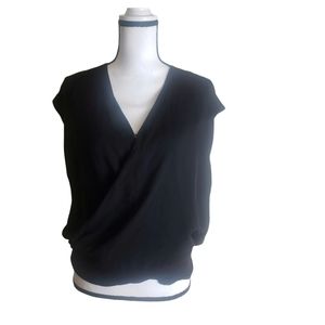 H by bourdeaux black sleeveless top